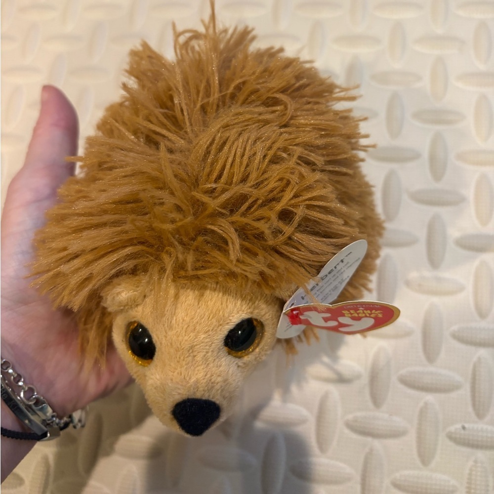 Herbert Hedgehog Beanie Baby stuffed animal toy TY 2014 new with tags